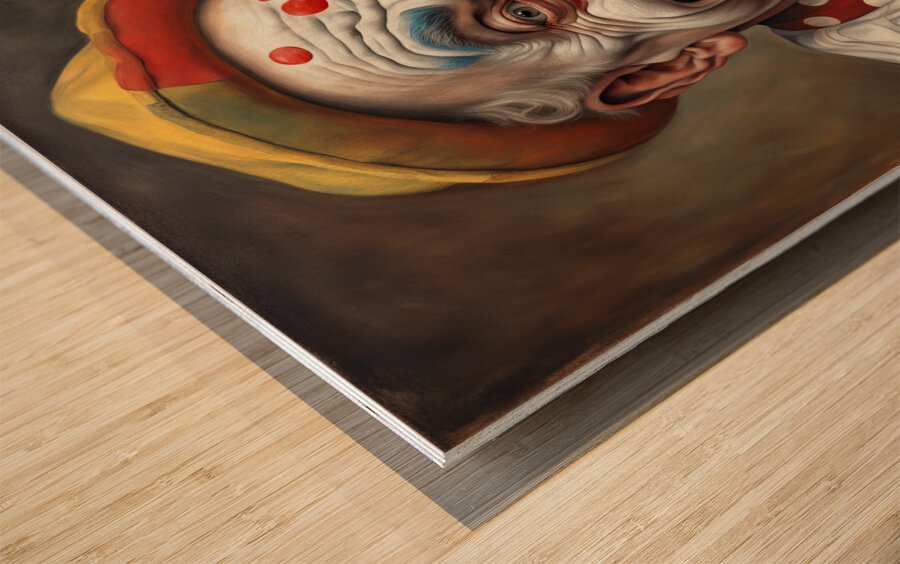CLOWN 3 Impression sur bois