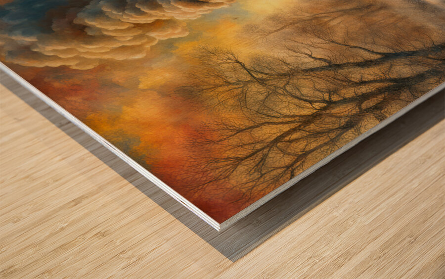 COMIN DOWN THE TRACK Wood print