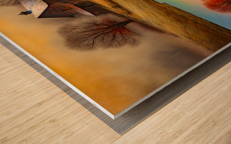 COUNTRY FARMS Wood print