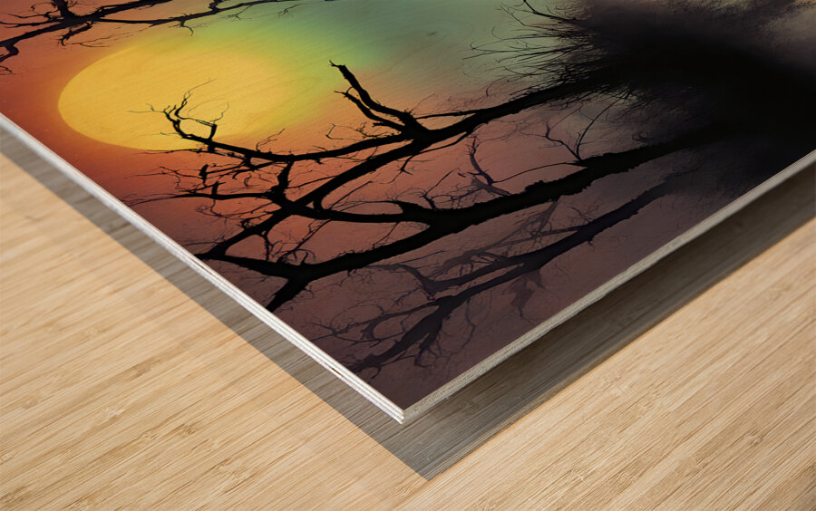 SILHOUETTE 8 Wood print