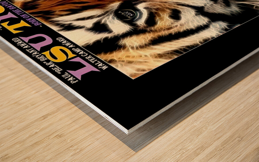 2019 NATIONAL CHAMPIONS  COACH O Wood print