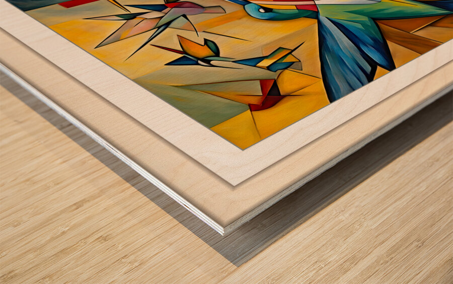 MIGRATION Wood print