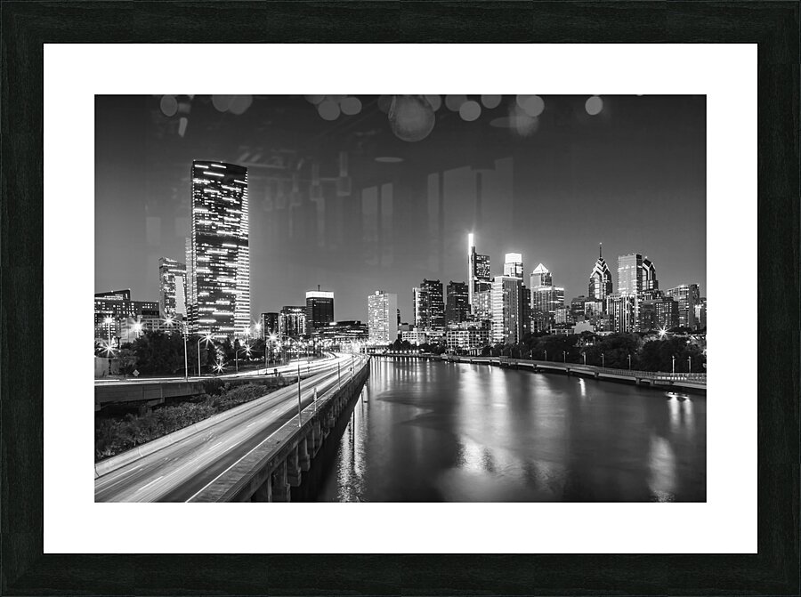 Dynamic Philadelphia | Monochrome Picture Frame print