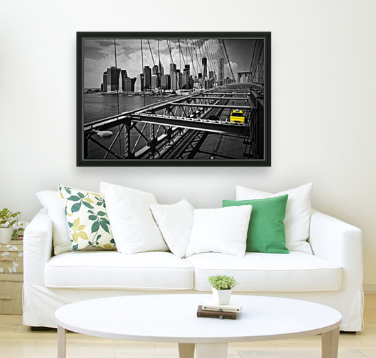 NYC Brooklyn Bridge View Reproduction