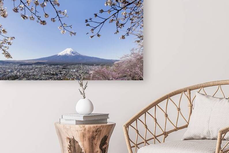 Fantastic view of Mount Fuji with cherry blossoms by Melanie Viola