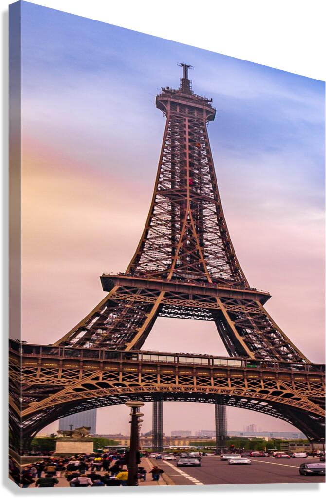 EiffelatDuski 40x90 panel 2 Canvas Print