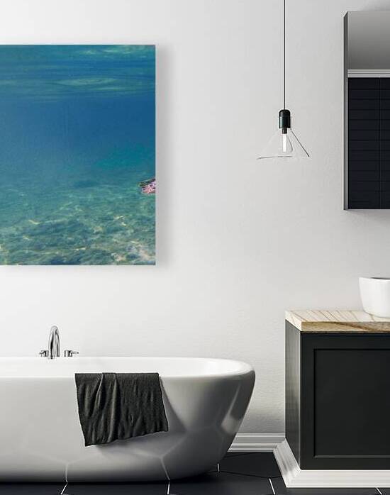 Sea Turtle Surfacing 1 of 1 40x90 panel 1 by Matthew Chamberlin Photo