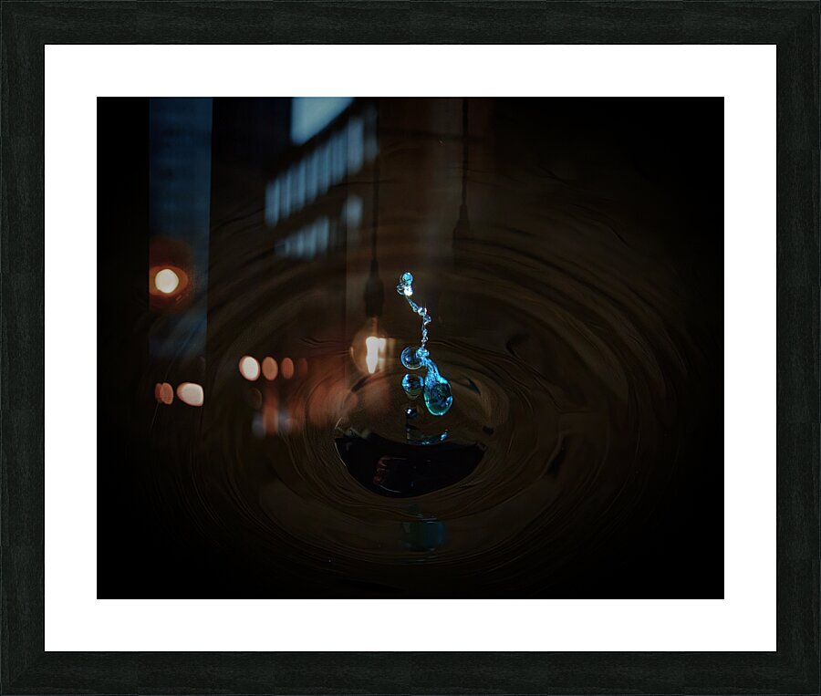 Split Blue Picture Frame print