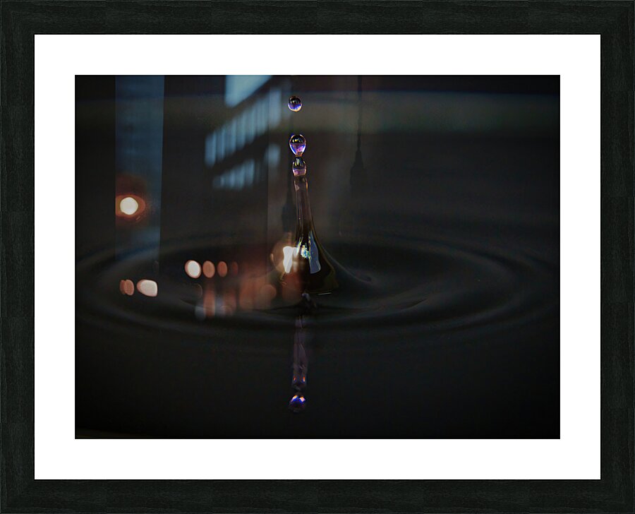 Purple Drop Picture Frame print