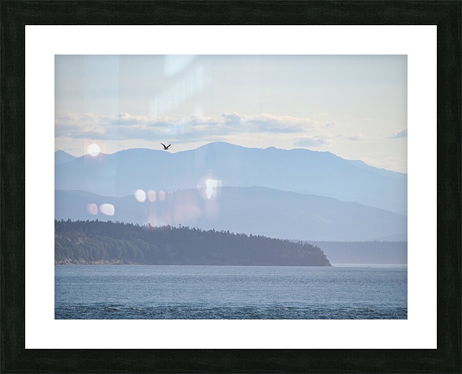 Layers of Blue Picture Frame print