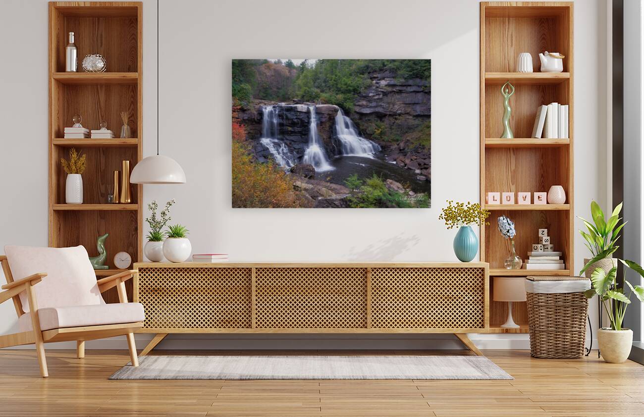 Blackwater Falls from the Canyon Floor Reproduction