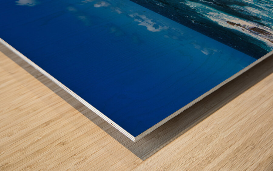 Angry Wave Wood print