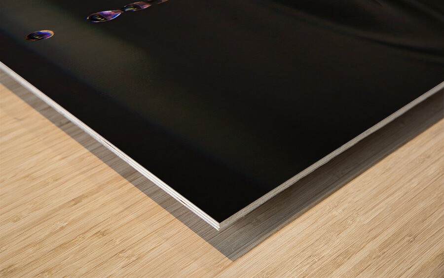 Purple Drop Wood print