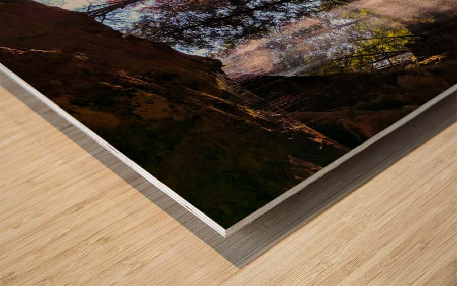 Light Fall Impression sur bois