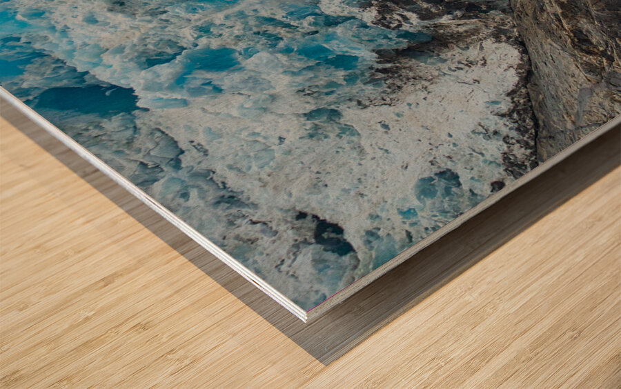 Falling Ice Wood print