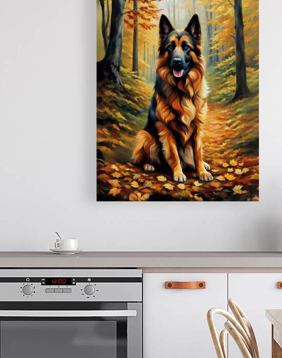 Loyalty   German Shepherd Art Portrait by Lumina Dream Studio