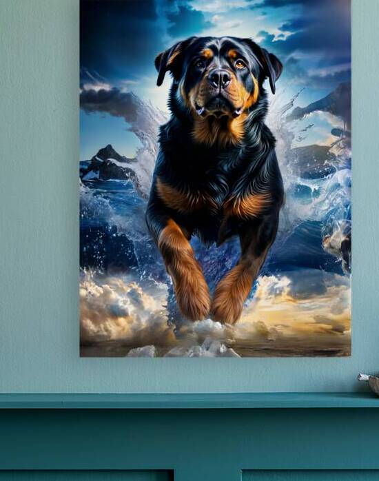 Rottweiler Art    Power and Glory by Lumina Dream Studio