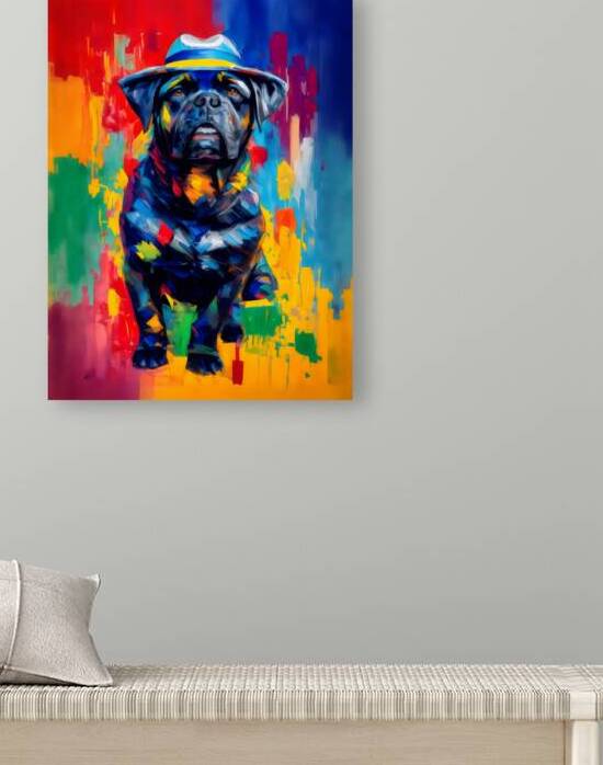 cane corso pop art wall painting by Lumina Dream Studio