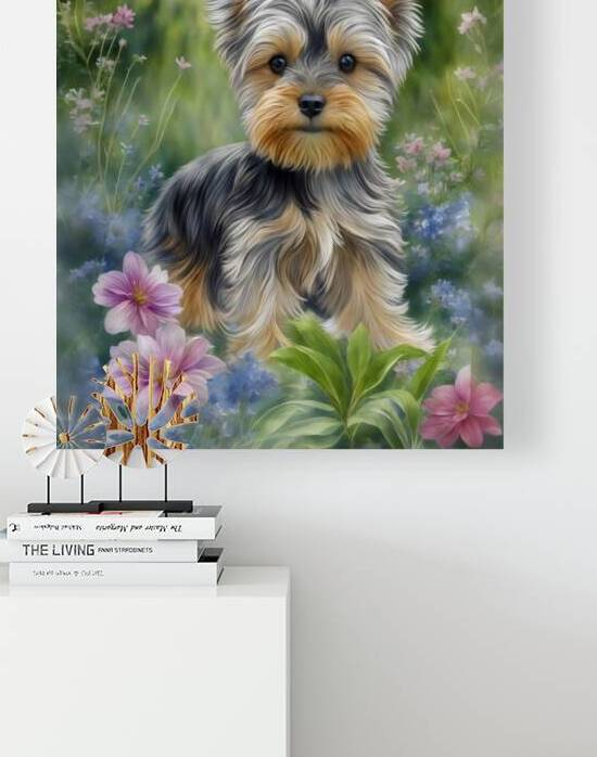 yorkie dog yorkshire terrier art portrait by Lumina Dream Studio