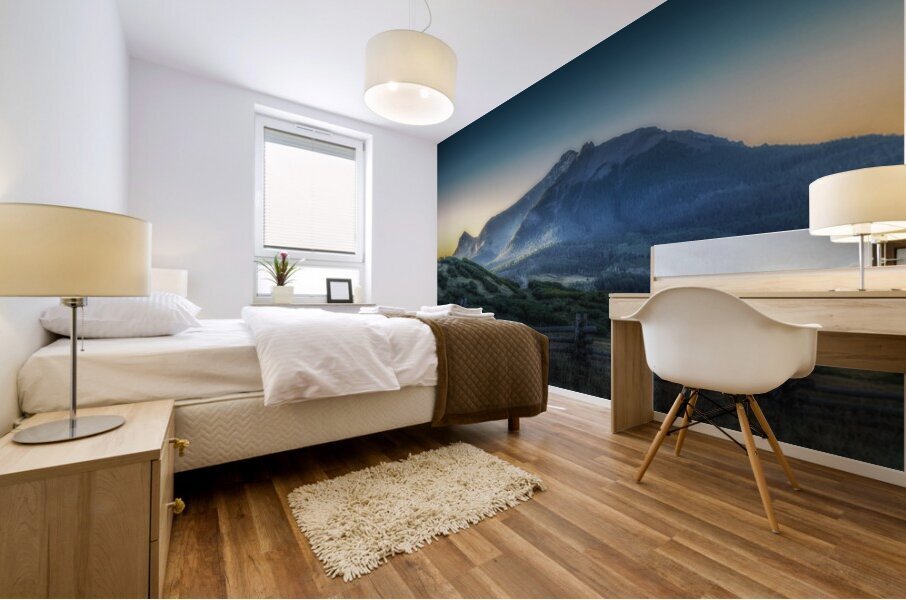 Sunup at the North Pole Peak Mural print