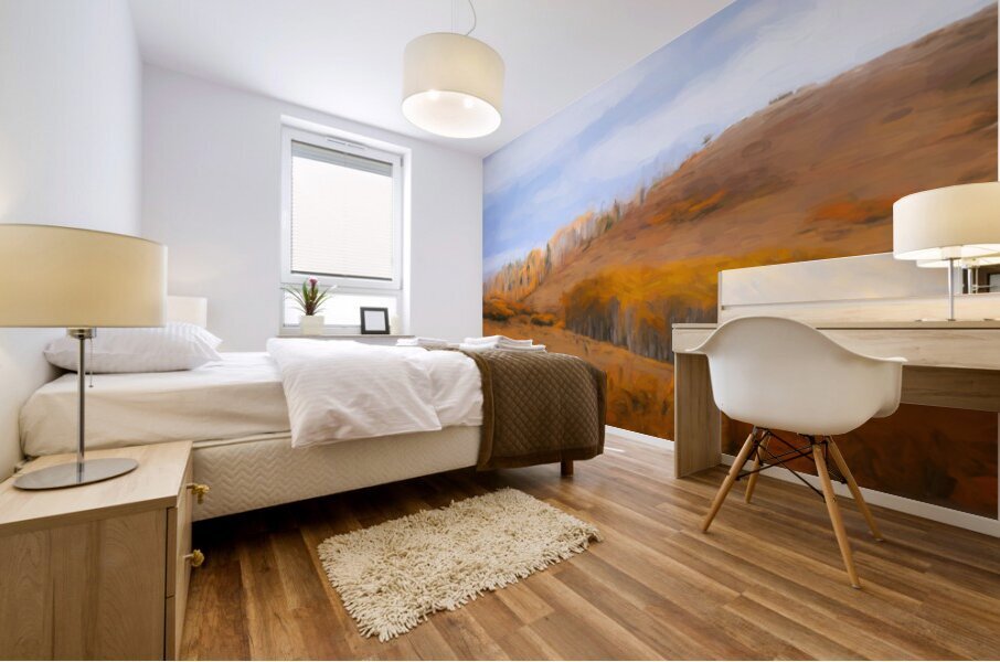 Autumn Hillscape Mural print