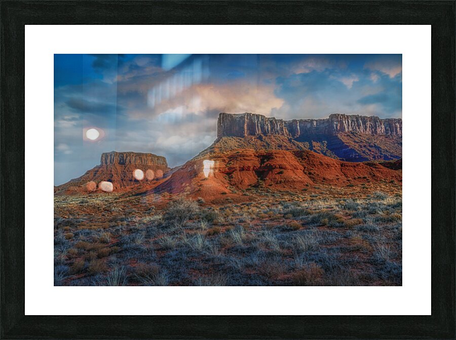 Desert Winter Picture Frame print