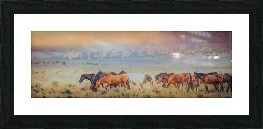 Line Up Picture Frame print