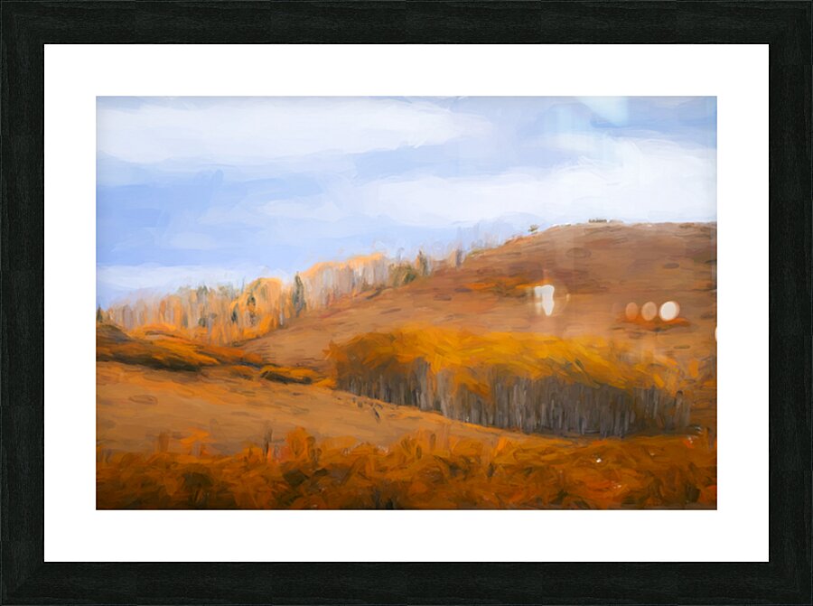 Autumn Hillscape Picture Frame print