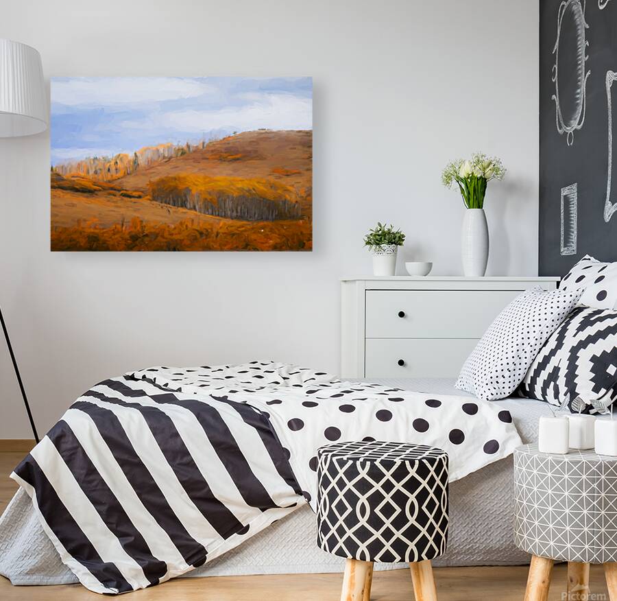 Autumn Hillscape Reproduction