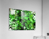 Green deflected Acrylic Print