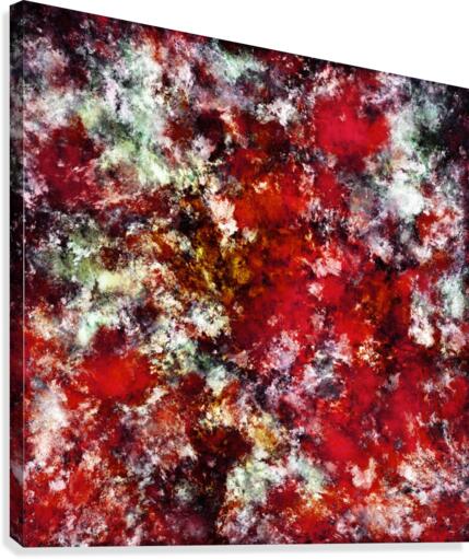 The red crying rocky surface Canvas Print