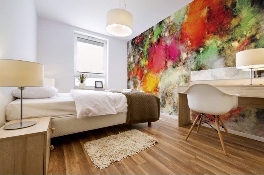 A narrow escape Mural print