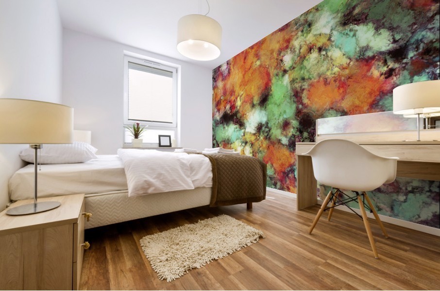 Big cloud collider Mural print