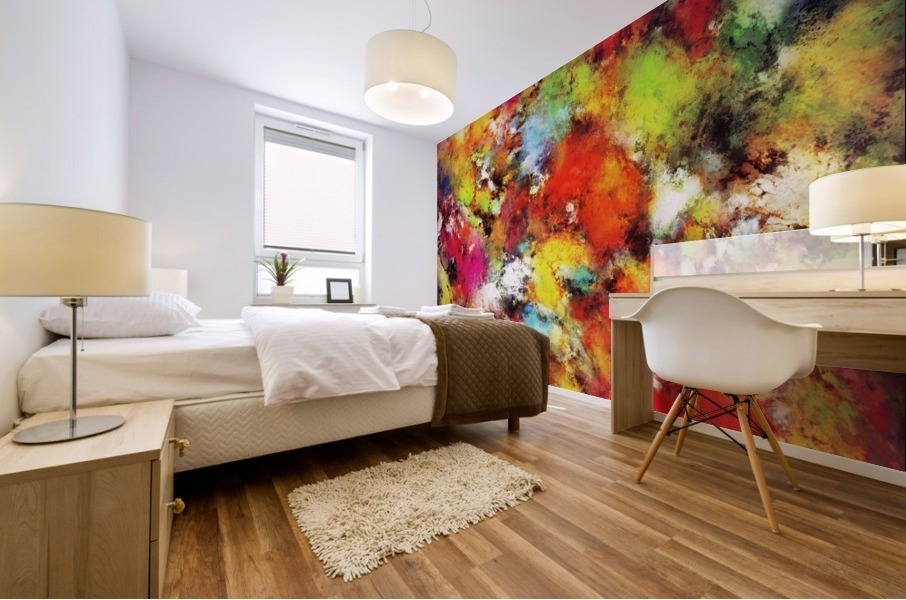 Big colour storm Mural print