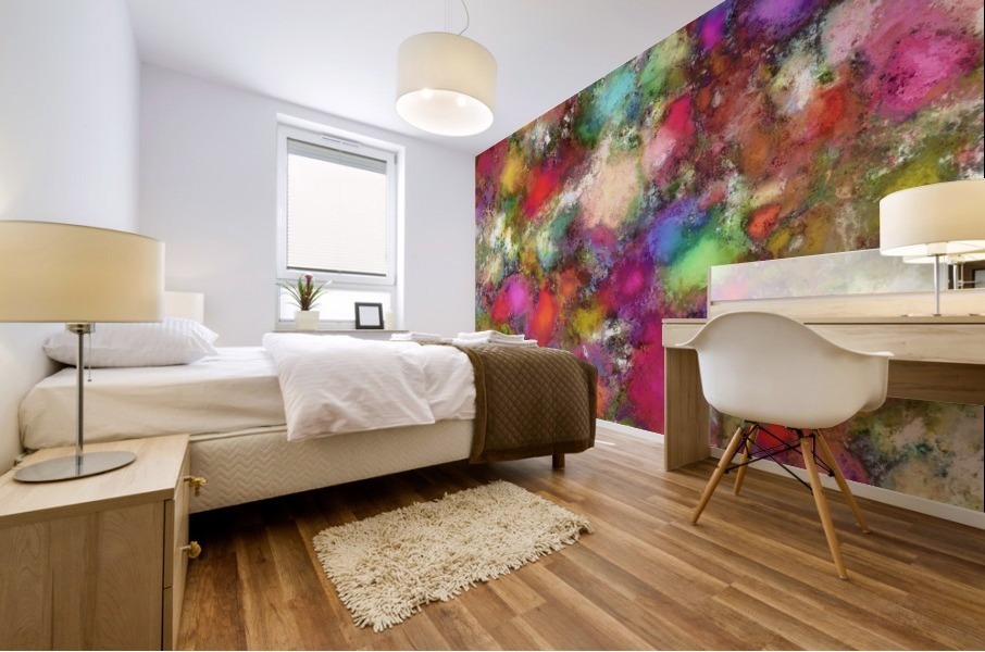 Falling petals Mural print