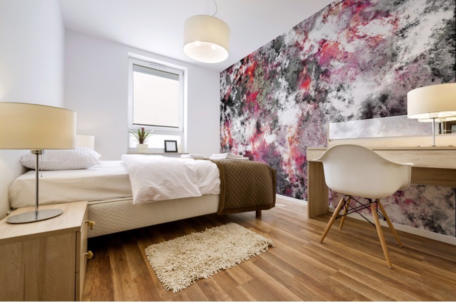 Frosty pink Mural print
