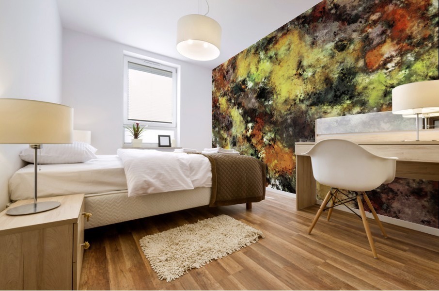 Leaning strata Mural print