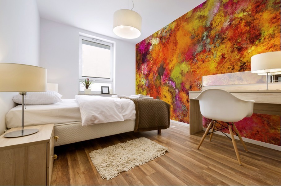 Orange pop Mural print