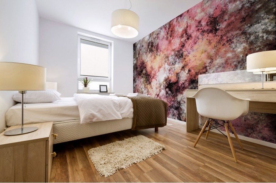 Pink stone Mural print
