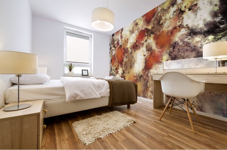 Terracotta tumble Mural print