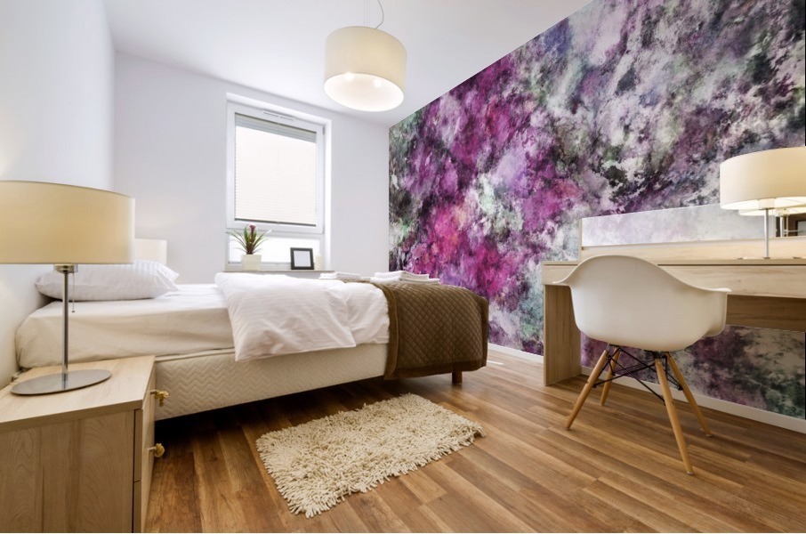 The quiet purple clouds Mural print