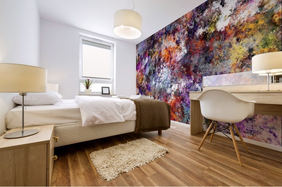 The warm cinders Mural print