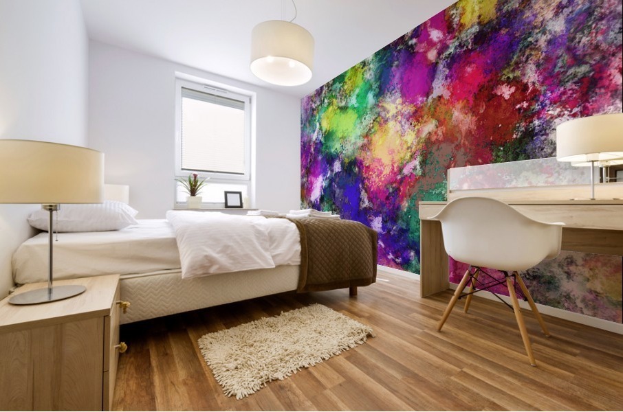 To spin a ghost Mural print