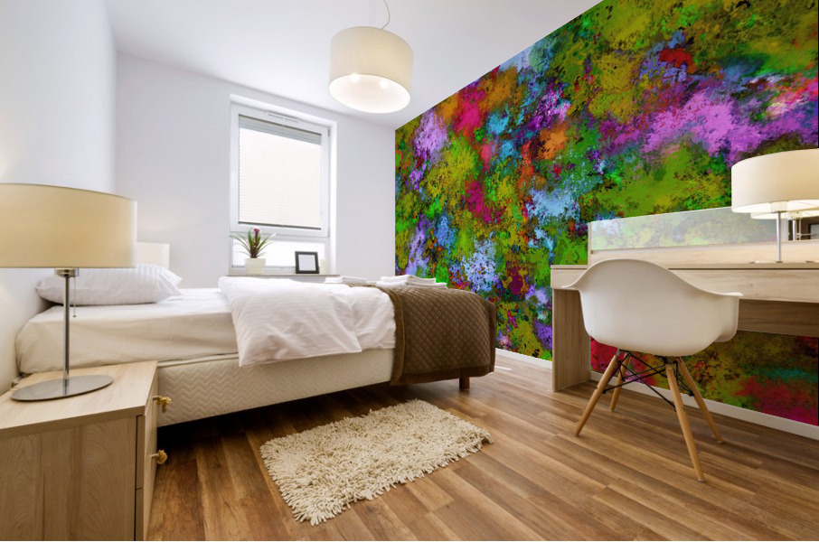 Above the tree canopy Mural print