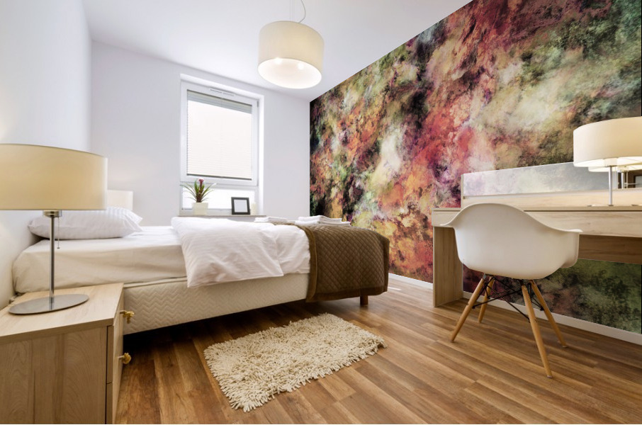 See the warm storm Mural print