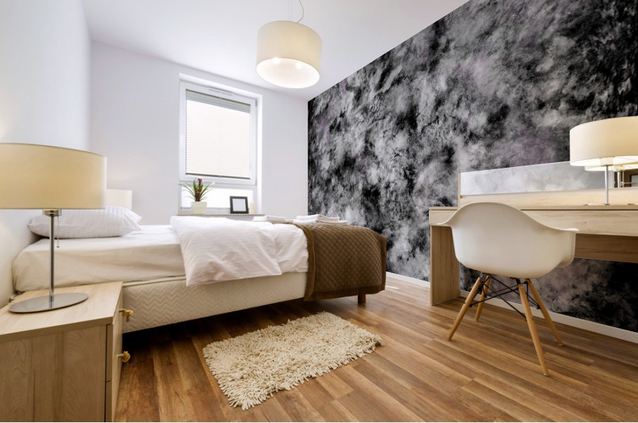 Stone grey angel Mural print