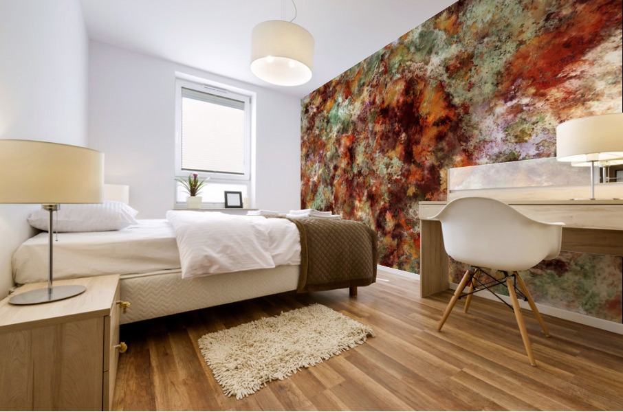 Submerged leaves Mural print