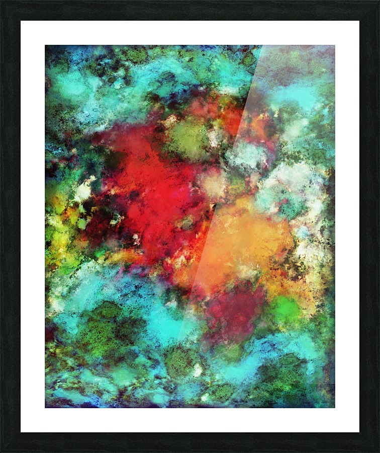 Between the rivers Picture Frame print