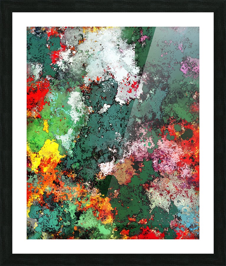 Breaking through rocks Picture Frame print