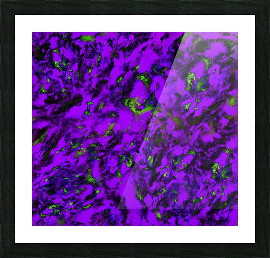 Fluttering purple Picture Frame print